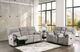 Furniture of America® Josias Light Gray Manual Reclining Loveseat-1