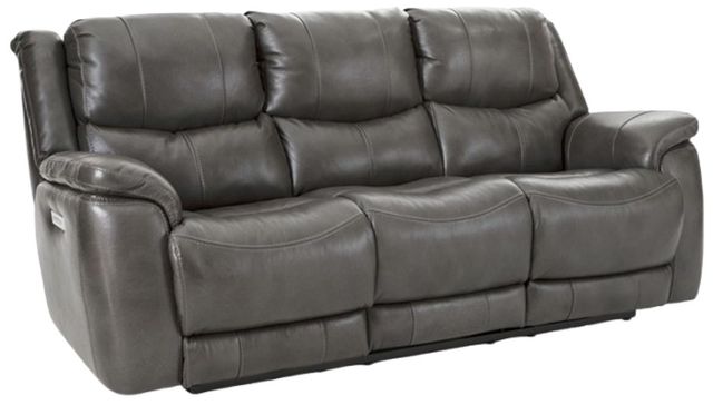HomeStretch Galaxy Gray Double Power Reclining Sofa-0