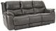 HomeStretch Galaxy Gray Double Power Reclining Sofa-0