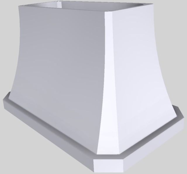 Vent-A-Hood® Designer Series 48" White Island Range Hood-3