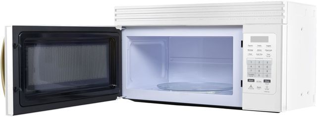 FORNO® Scalo Series Espresso 1.6 Cu. Ft. Fingerprint Resistant White Over The Range Microwave -2