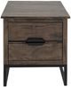 International Furniture Direct Dark Mita Black End Table-1