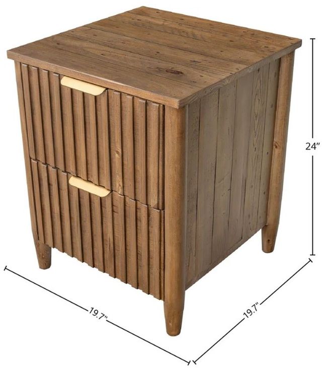 LH Home Britanica 2-Drawer Nightstand -1
