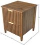 LH Home Britanica 2-Drawer Nightstand -1