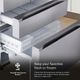LG 36" 29.6 Cu. Ft. PrintProof™ Stainless Steel French Door Refrigerator with Full-Convert Drawer™-3