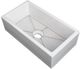 ZLINE Turin 30" White Gloss Farmhouse Single Bowl Fireclay Kitchen Sink-0