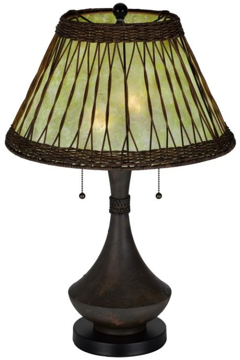 Cal® Lighting & Accessories Mateo Dark Bronze Table Lamp-1