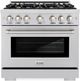 ZLINE Select 36" Stainless Steel Pro Style Gas Range-0