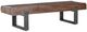 Classic Home Duarte Black/Rustic Brown 58" Bench-0