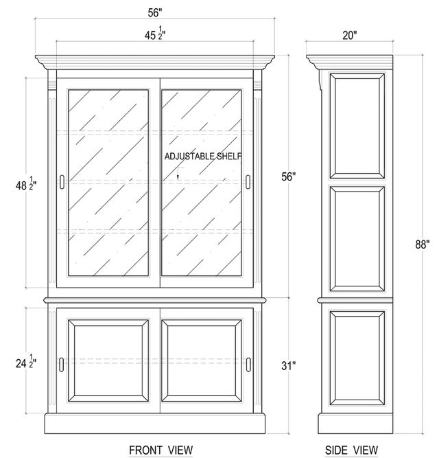 Bramble Customizable Hudson 88'' Bookcase-1