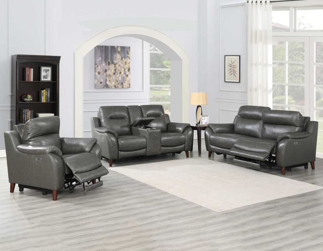 Steve Silver Co. Squire Charcoal Manual Recliner-4