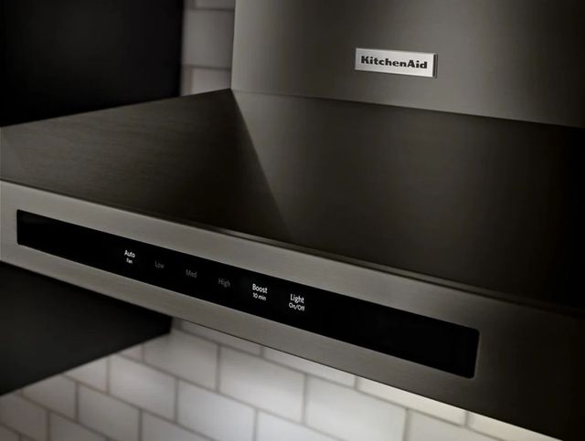 KitchenAid® 36" Black Stainless Steel with PrintShield™ Finish Wall Mount Canopy Range Hood-4