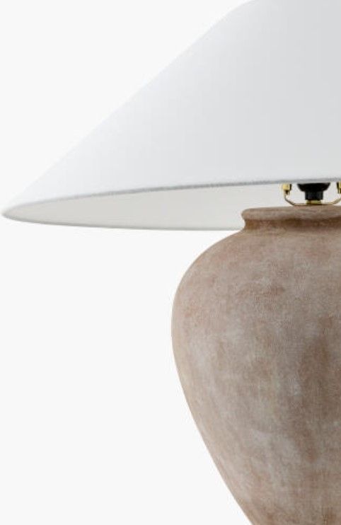 Surya Camden Ford Glazed Brown Table Lamp-2