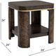 Bassett Mirror Langford Black End Table-3