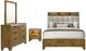 Coaster® Henderson 4-Piece Gray/Medium Oak Eastern King Panel Bedroom Set-0