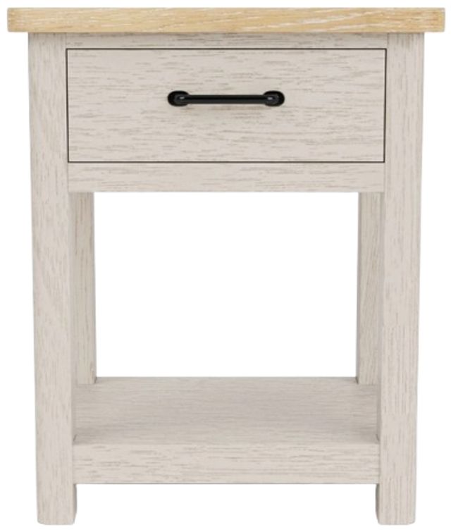Riverside Furniture Glenndale Aged White/Wheat Nightstand-2