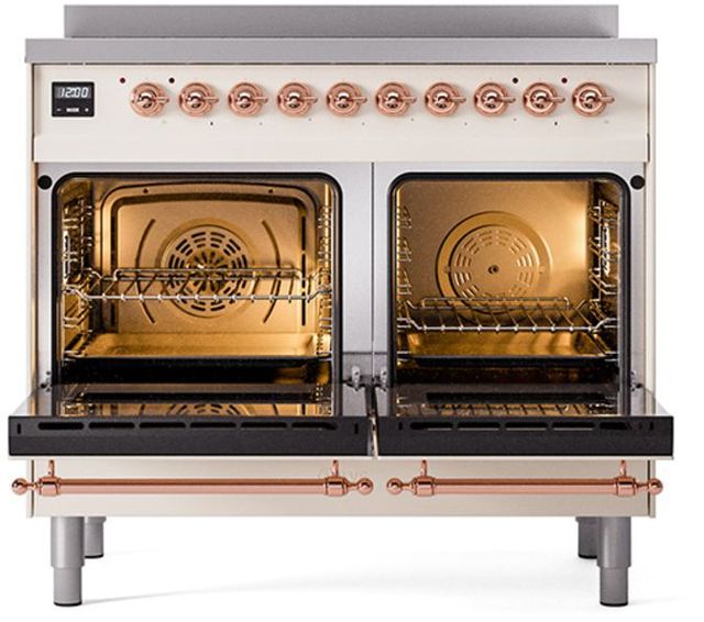 Ilve® Nostalgie II Series 40" Antique White Pro Style Induction Range-1