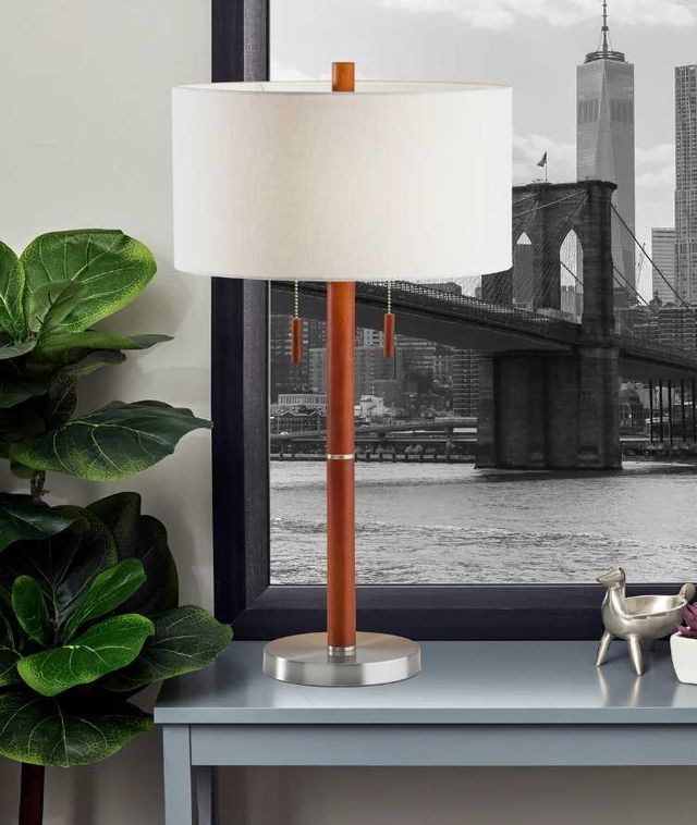 Adesso® Madeline Brushed Steel Table Lamp-4
