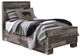 Benchcraft® Derekson Multi Gray Twin Panel Bed with 2-Drawers Storage-0
