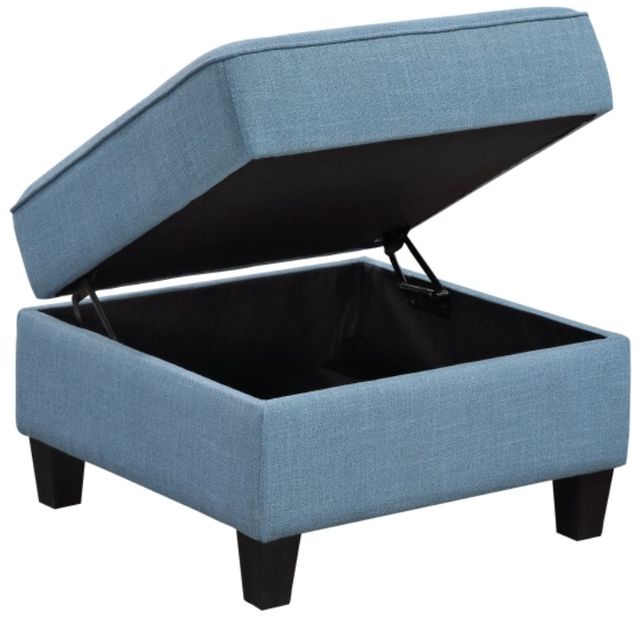 Homelegance® Garren 6-Piece Blue Sectional Modular with Storage and Ottoman-4