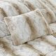 Olliix by Madison Park Zuri Sand King Faux Fur Comforter Set-2
