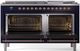 Ilve® Nostalgie II Series 60" Midnight Blue Pro Style Dual Fuel Range-1