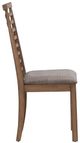 Liberty Furniture Brook Bay Gray/Sandstone Upholstered Ladder Back Side Chair-2
