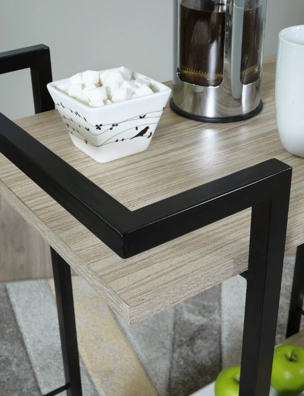 Signature Design by Ashley® Waylowe Brown/Black Bar Cart-3