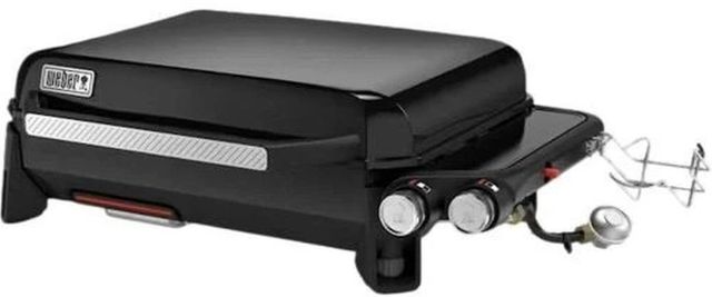 Weber® Slate® 2-Burner Black Tabletop Liquid Propane Griddle-3