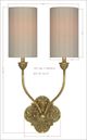 Forty West Francesca Gold Sconce-1