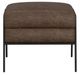 International Furniture Direct Tyne Chocolate Brown Footstool Ottoman-1