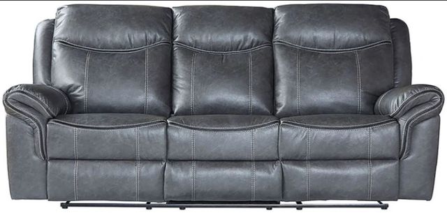 Hughes Furniture® 8692 Propaganda Graphite Manual Reclining Sofa-0