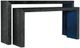 Hooker® Furniture Melange Halen 2-Piece Black Nesting Sofa Table Set with Blue Accents-0