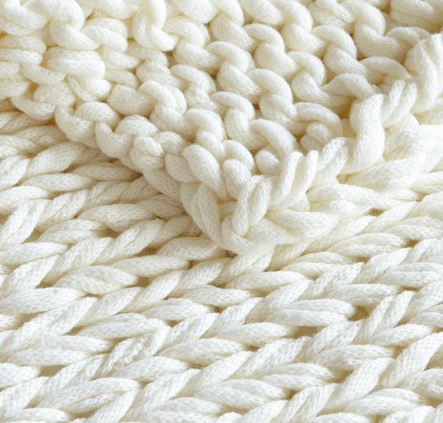 Olliix by Madison Park Chunky Double Knit Handmade Throw-1