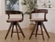 Furniture of America® Biasca 2-Piece Rich Walnut Counter Chair-2