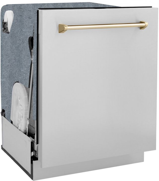 ZLINE Autograph Edition 24" Stainless Steel Built In Dishwasher-3