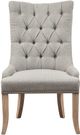 Olliix by Madison Park Lucas	Light Grey Button Tufted Captain Accent Chair-0