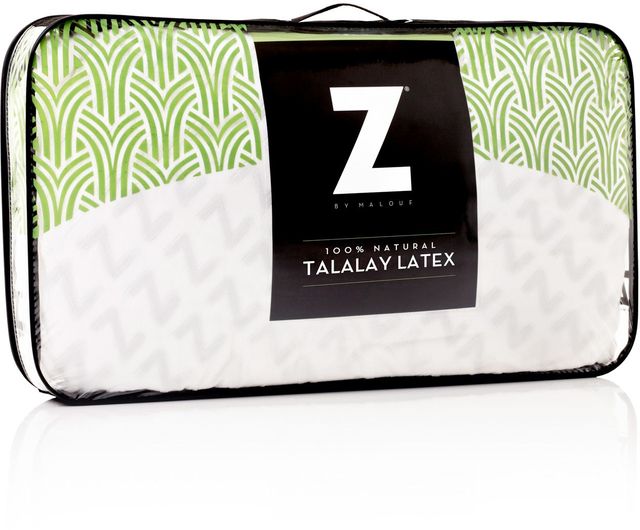 Malouf® Z™ Zoned Talalay Latex Low Loft Plush Queen Pillow-4