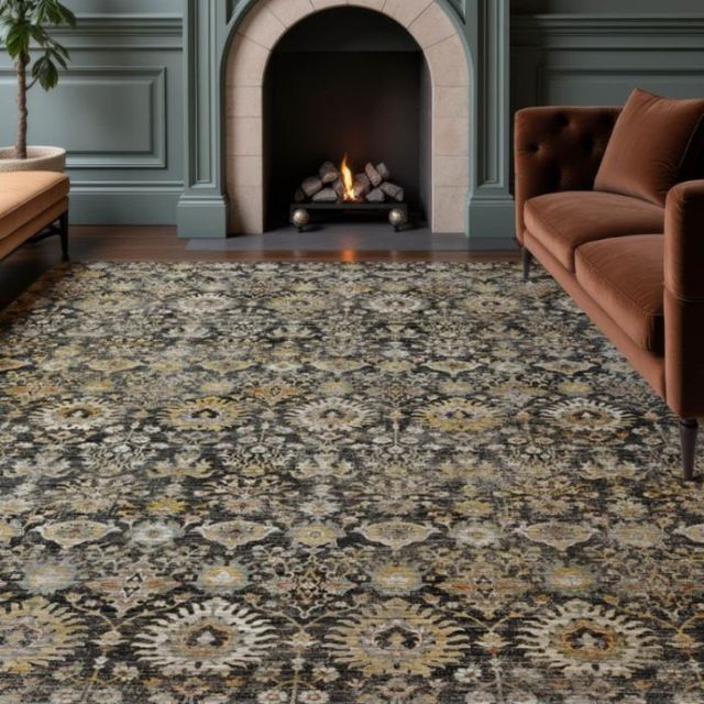 Dalyn™ Rug Company Aristo AR9 Black 5'x8' Area Rug-1