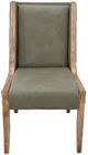 International Furniture Direct Balam Brown/Green Dining Side Chair-4