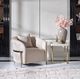 Michael Amini® Lisbon Gold/Opal Accent Chair-1