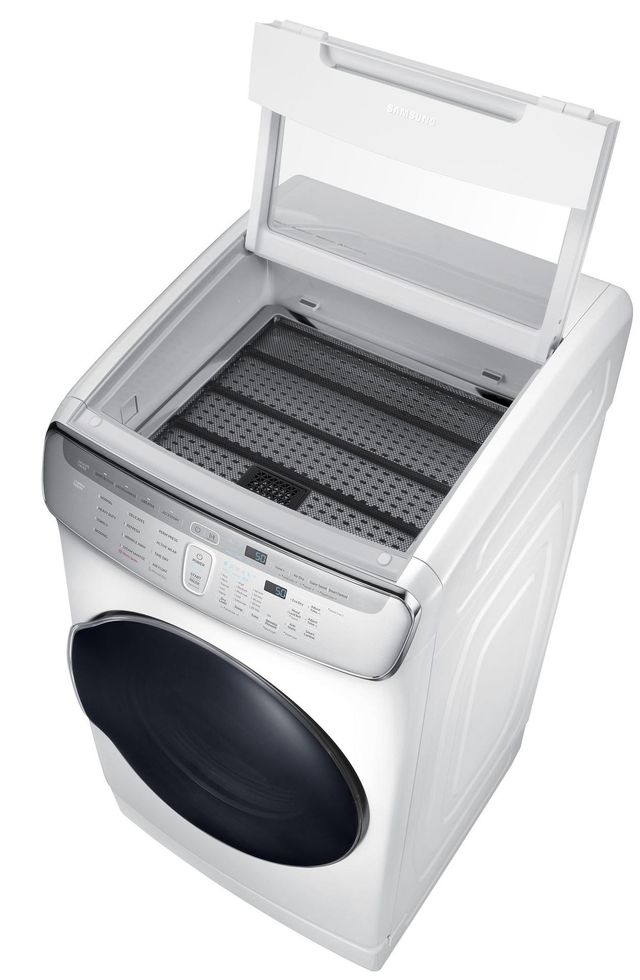 Samsung 7.5 Cu. Ft. White FlexDry™ Electric Dryer-4
