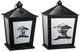 A & B Home 2-Piece Black/Gray Lantern Set-0