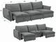 ACME Furniture Eaden Gray Power Sleeper Sofa-2
