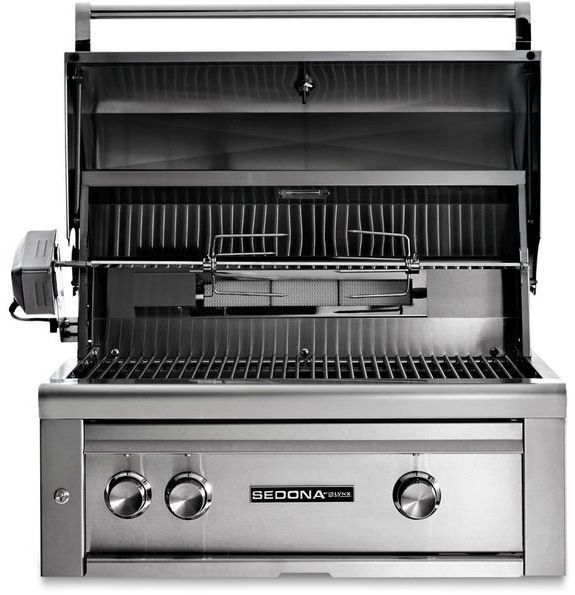 LYNX® Sedona 2-Burner Stainless Steel Built-In Liquid Propane Grill with Rotisserie-2