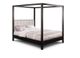 Handstone Brooklyn Double Canopy Bed with Wood Headboard Panel-0
