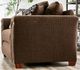 Furniture of America® Belsize Chocolate/Tan Loveseat-4