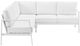 Linon Alora WhiteAluminum/Fabric Outdoor Sectional-3