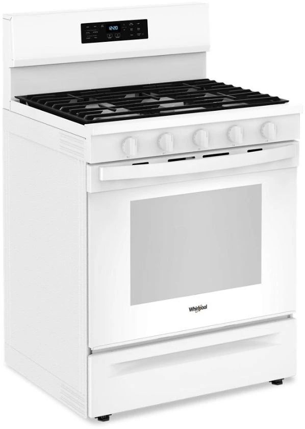 Whirlpool® 30" White Freestanding Gas Range-2