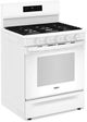 Whirlpool® 30" White Freestanding Gas Range-1